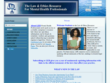 Tablet Screenshot of lawandethicsresource.com